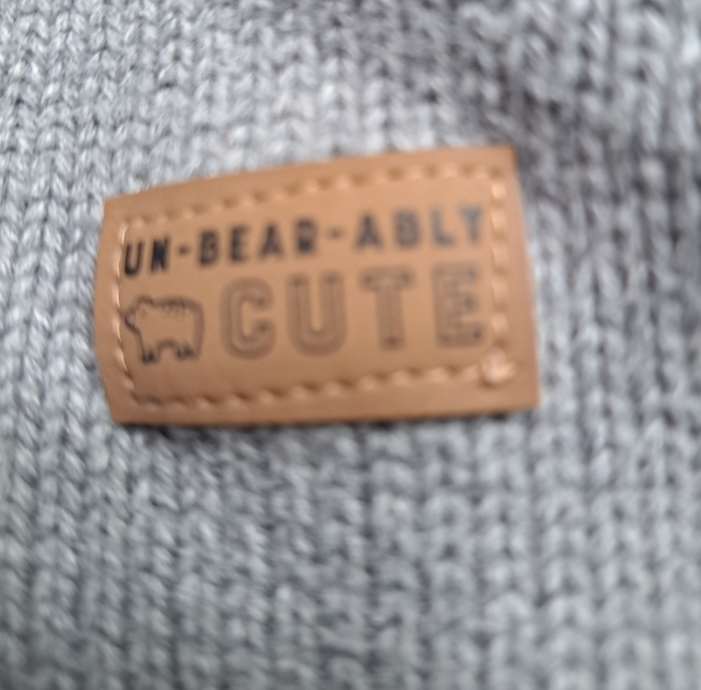 Carter's Grey Knit Onesie         3 mos - Picture 3 of 4